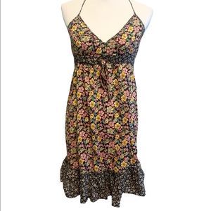 H&M | Floral Print Halter Style Flowy Dress